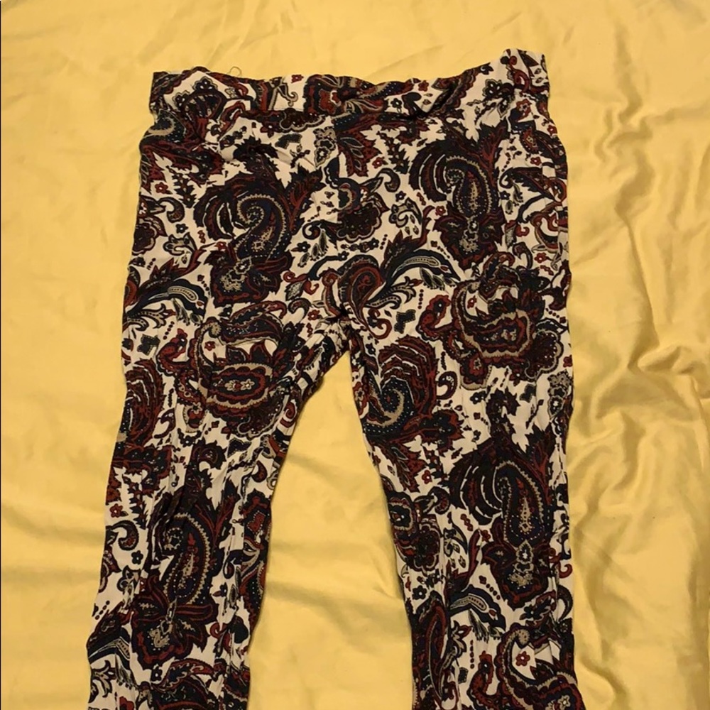Flare paisley pants
